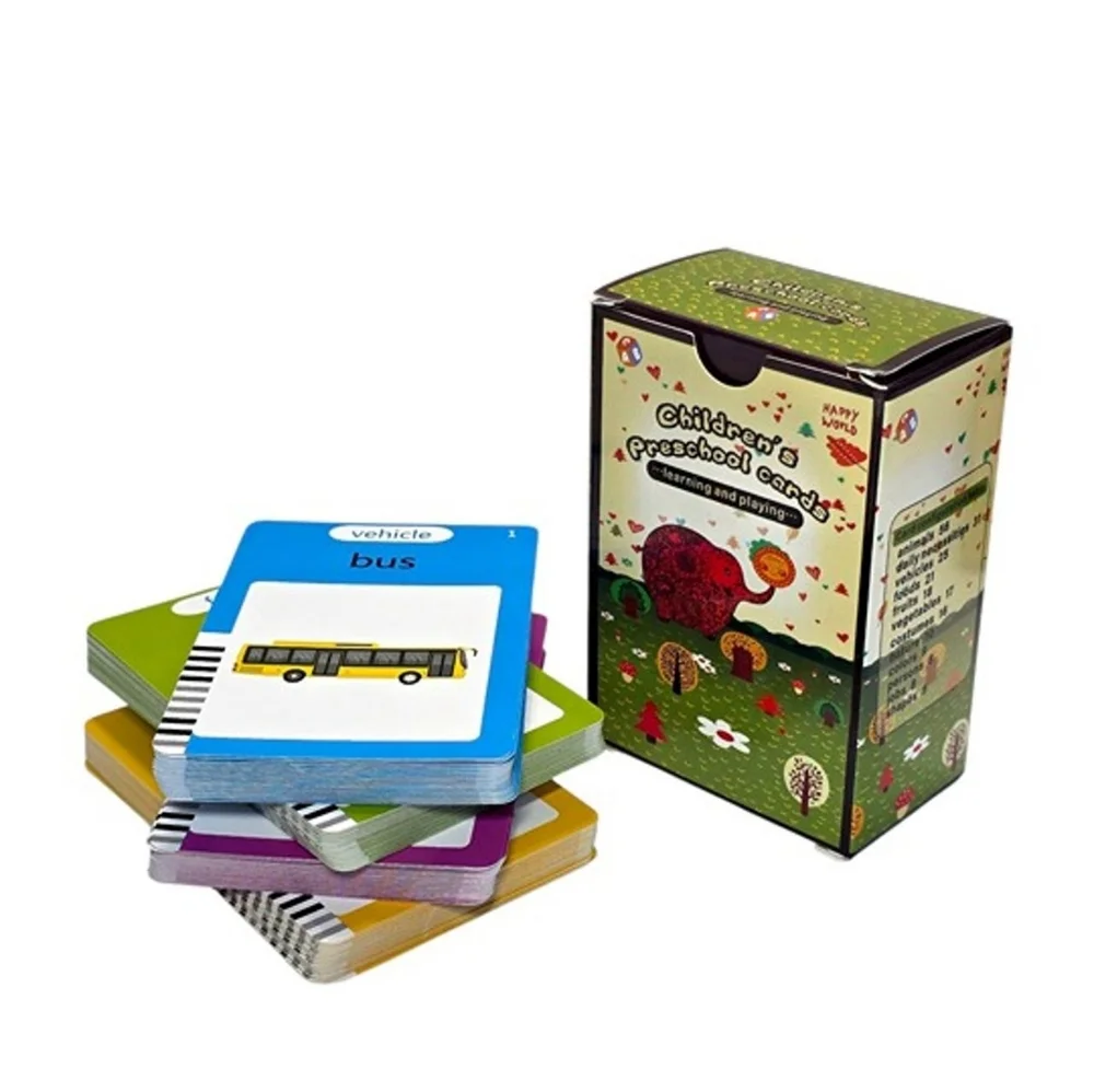 Talking Flash Cards for toddlers with sound, 112cards/224words, Educational toy
